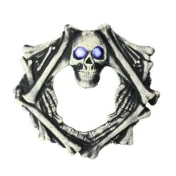 Northlight 18.5'' Pre-Lit Skeleton Artificial Halloween Wreath