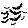 Northlight Black Halloween Posable Bats Decoration, 10ct. -Halloween Decor Shop D668692S 1