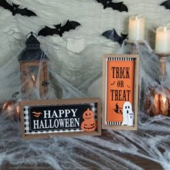Northlight Happy Halloween Wooden Shadow Box Plaques Set -Halloween Decor Shop D668695S 2