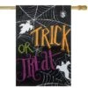 Northlight 28" X 40" Spider Webs & Ghosts Trick Or Treat Outdoor Garden Flag 15 Northlight 28" X 40" Spider Webs & Ghosts Trick Or Treat Outdoor Garden Flag -Halloween Decor Shop D668698S 1