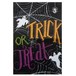 Northlight 28" X 40" Spider Webs & Ghosts Trick Or Treat Outdoor Garden Flag -Halloween Decor Shop D668698S 2