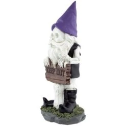 Northlight 11.75" Gnome Skeleton "Keep Out" Halloween Decoration 10 Northlight 11.75" Gnome Skeleton "Keep Out" Halloween Decoration -Halloween Decor Shop D668699S 4