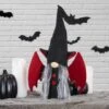 Northlight 18" Female Black & Red Halloween Gnome With Bat Wings -Halloween Decor Shop D668705S 1