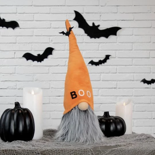 Northlight 8" Flying Bat "Boo" Standing Halloween Gnome 2 Northlight 8" Flying Bat "Boo" Standing Halloween Gnome - Image 2