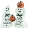 Northlight 7.75" "Happy Halloween" & "Trick Or Treat" Ghost Decorations Set 9 Northlight 7.75" "Happy Halloween" & "Trick Or Treat" Ghost Decorations Set -Halloween Decor Shop D668713S 1