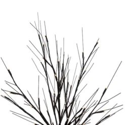 Northlight 39" LED Lighted Black Halloween Twig Tree, Warm White Lights -Halloween Decor Shop D668720S 3