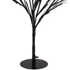 Northlight 39" LED Lighted Black Halloween Twig Tree, Warm White Lights -Halloween Decor Shop D668720S 5