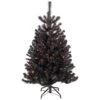 Northlight 4ft. Pre-Lit Black Noble Spruce Artificial Halloween Tree, Orange Lights 9 Northlight 4ft. Pre-Lit Black Noble Spruce Artificial Halloween Tree, Orange Lights -Halloween Decor Shop D668722S 1