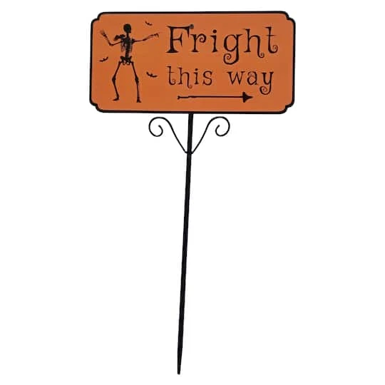 Northlight 27.5" Fright This Way Outdoor Halloween Lawn Stake 2 Northlight 27.5" Fright This Way Outdoor Halloween Lawn Stake - Image 2