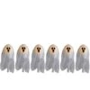 Northlight 30" LED Lighted White Ghost Outdoor Halloween Lawn Stakes Set, 6ct.
