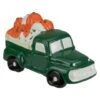 Northlight 9.5" LED Lighted Green Ceramic Truck Hauling Pumpkins Autumn Harvest Decoration 9 Northlight 9.5" LED Lighted Green Ceramic Truck Hauling Pumpkins Autumn Harvest Decoration -Halloween Decor Shop D668784S 1