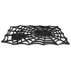 Northlight Black Spider Web Rectangular Halloween Doormat 9 Northlight Black Spider Web Rectangular Halloween Doormat -Halloween Decor Shop D668817S 3