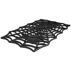 Northlight Black Spider Web Rectangular Halloween Doormat 10 Northlight Black Spider Web Rectangular Halloween Doormat -Halloween Decor Shop D668817S 4