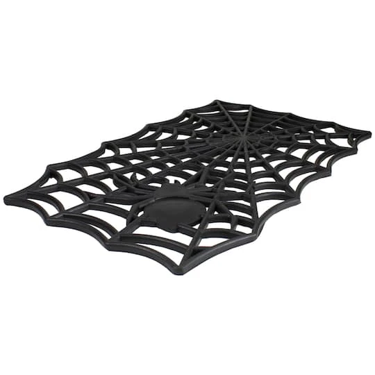 Northlight Black Spider Web Rectangular Halloween Doormat 5 Northlight Black Spider Web Rectangular Halloween Doormat - Image 5