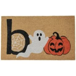 Northlight Natural Coir Boo Halloween Doormat