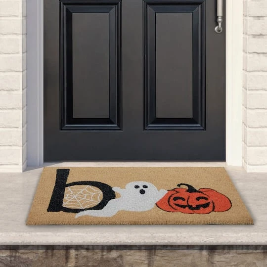 Northlight Natural Coir Boo Halloween Doormat 3 Northlight Natural Coir Boo Halloween Doormat - Image 3