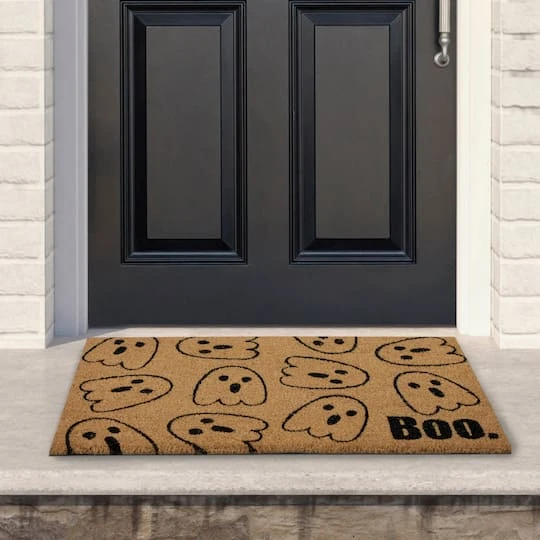 Northlight Natural Coir Boo With Ghosts Halloween Doormat 3 Northlight Natural Coir Boo With Ghosts Halloween Doormat - Image 3