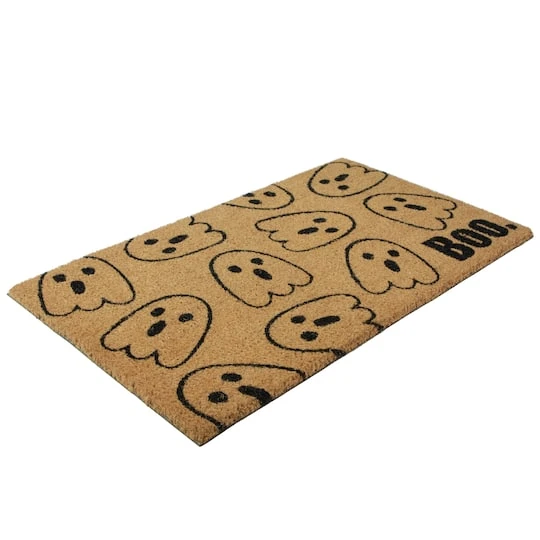 Northlight Natural Coir Boo With Ghosts Halloween Doormat 4 Northlight Natural Coir Boo With Ghosts Halloween Doormat - Image 4