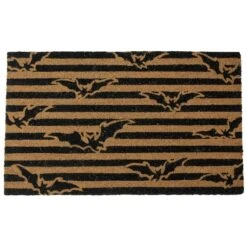 Northlight Natural Coir Flying Bats Halloween Doormat