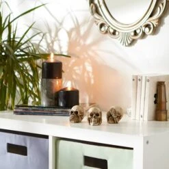 2" See, Hear, Or Speak No Evil Skulls Set -Halloween Decor Shop D670401S 3