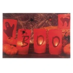 Boo Halloween LED Wall Art