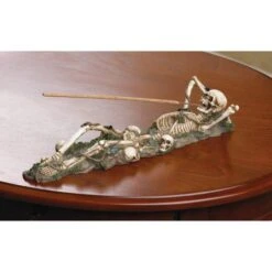 10.5" Skeleton Incense Burner Holder -Halloween Decor Shop D670456S 4