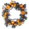20'' Pumpkin With Orange Ornaments Halloween Wreath 11 20'' Pumpkin With Orange Ornaments Halloween Wreath -Halloween Decor Shop D671146S 1