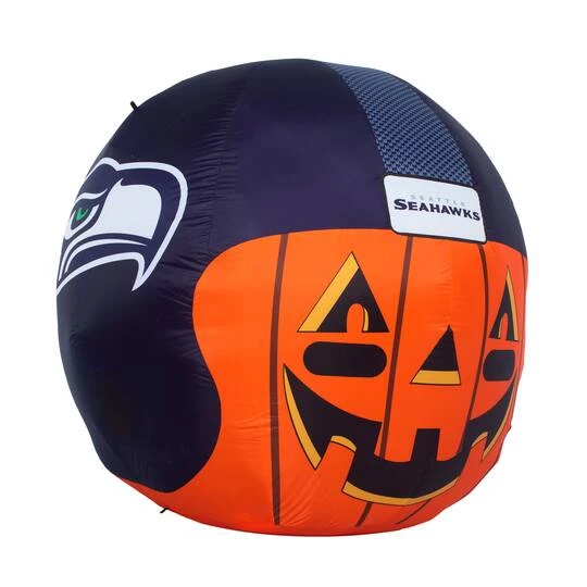 Sporticulture 4ft. Inflatable NFL Team Pride Jack-O' Helmet Miami Dolphins 2 Sporticulture 4ft. Inflatable NFL Team Pride Jack-O' Helmet Miami Dolphins - Image 2